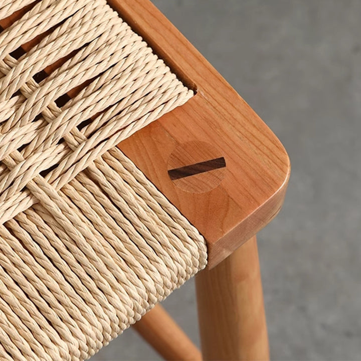 MAS-1820 Masdio Japandi Solid Wood Bar Stool Masdio