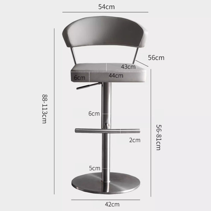 MAS-1826 Masdio Modern Swivel Bar Stool Masdio