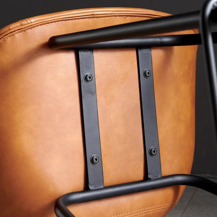 MAS-1827 Masdio Modern Industrial Leather Bar Stool Masdio