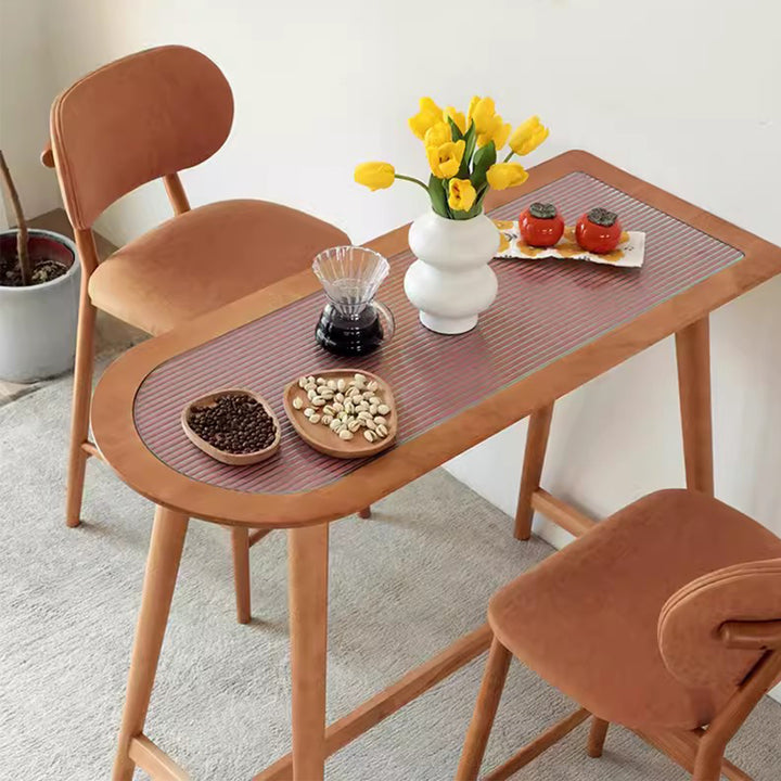 MAS-1833 Masdio Japandi Solid Wood Bar Stool Masdio