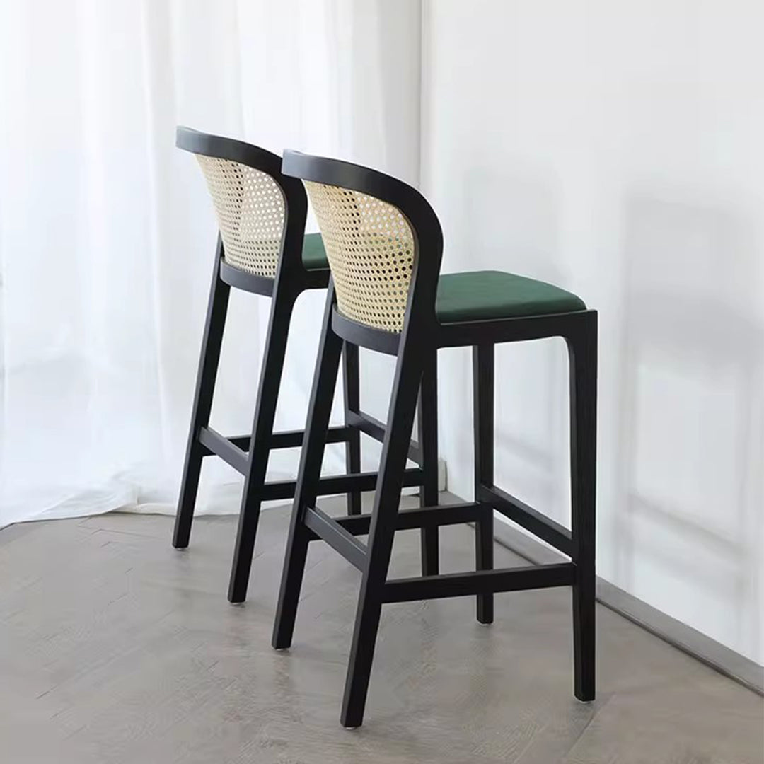 MAS-1838 Masdio Mid Century Rattan Bar Stool Masdio