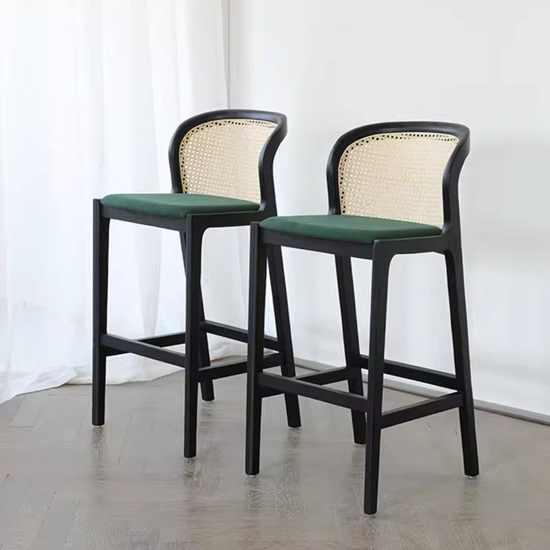 MAS-1838 Masdio Mid Century Rattan Bar Stool Masdio