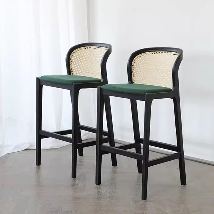 MAS-1838 Masdio Mid Century Rattan Bar Stool Masdio
