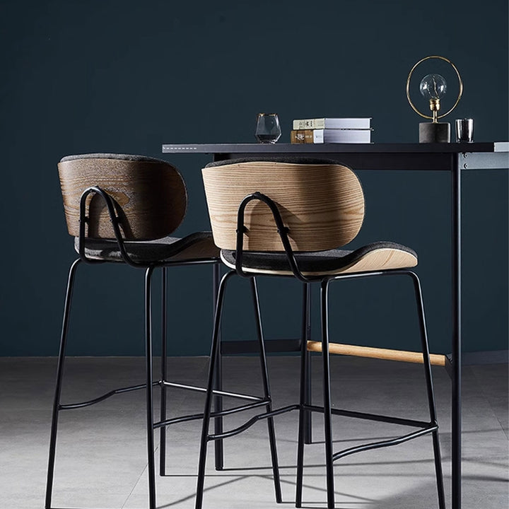 MAS-1843 Masdio Modern Leather Bar Chair Masdio