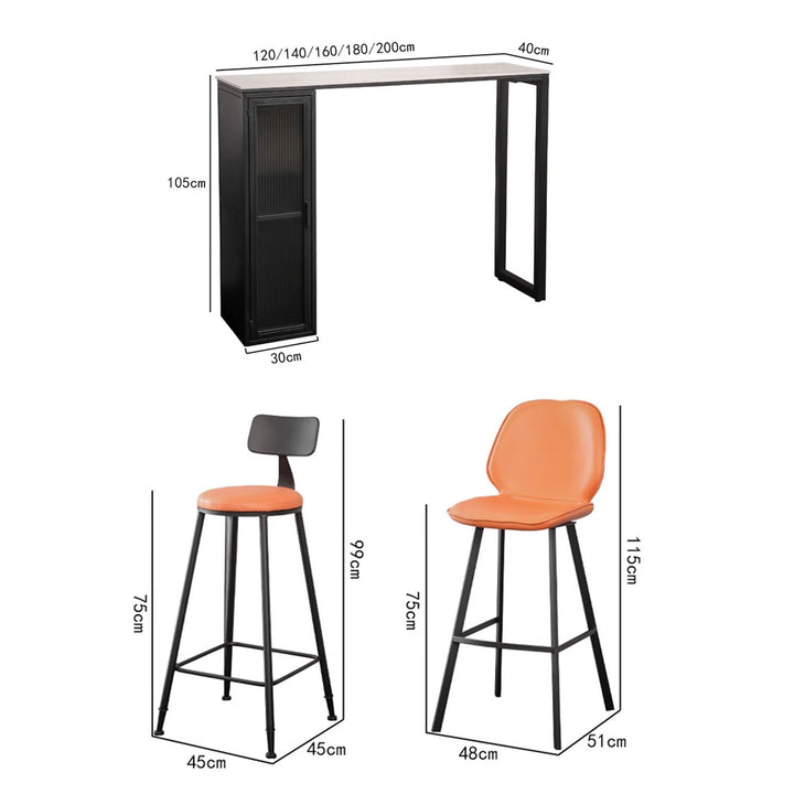 MAS-1845 Masdio Modern Marble Bar Table Masdio