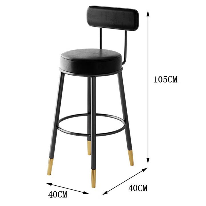 MAS-1849 Masdio Modern Velvet Bar Stool Masdio