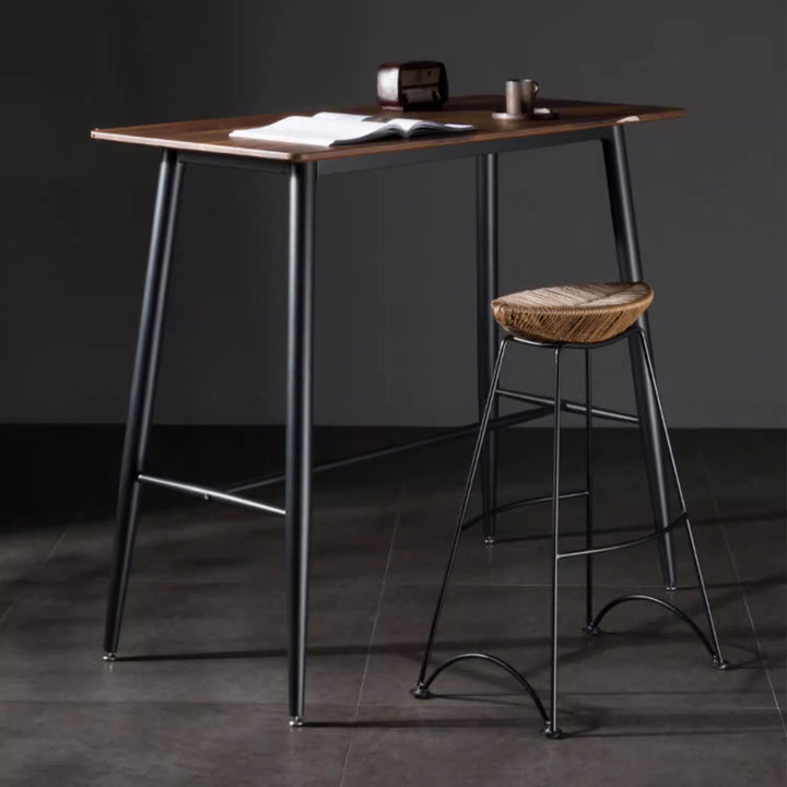 MAS-1852 Masdio Industrial Solid Wood Bar Table Masdio