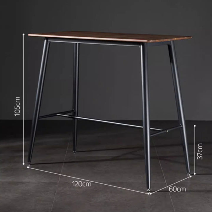MAS-1852 Masdio Industrial Solid Wood Bar Table Masdio