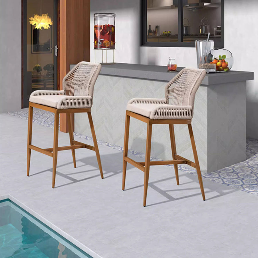 MAS-1859 Masdio Modern Outdoor Rattan Bar Stool Masdio