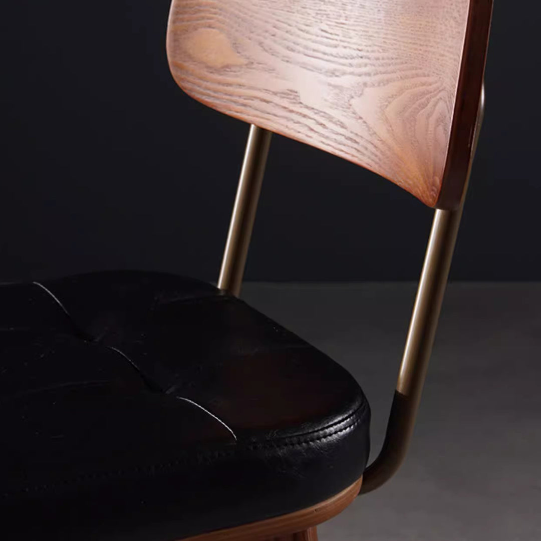 MAS-1862 Masdio Industrial Walnut Bar Chair Masdio