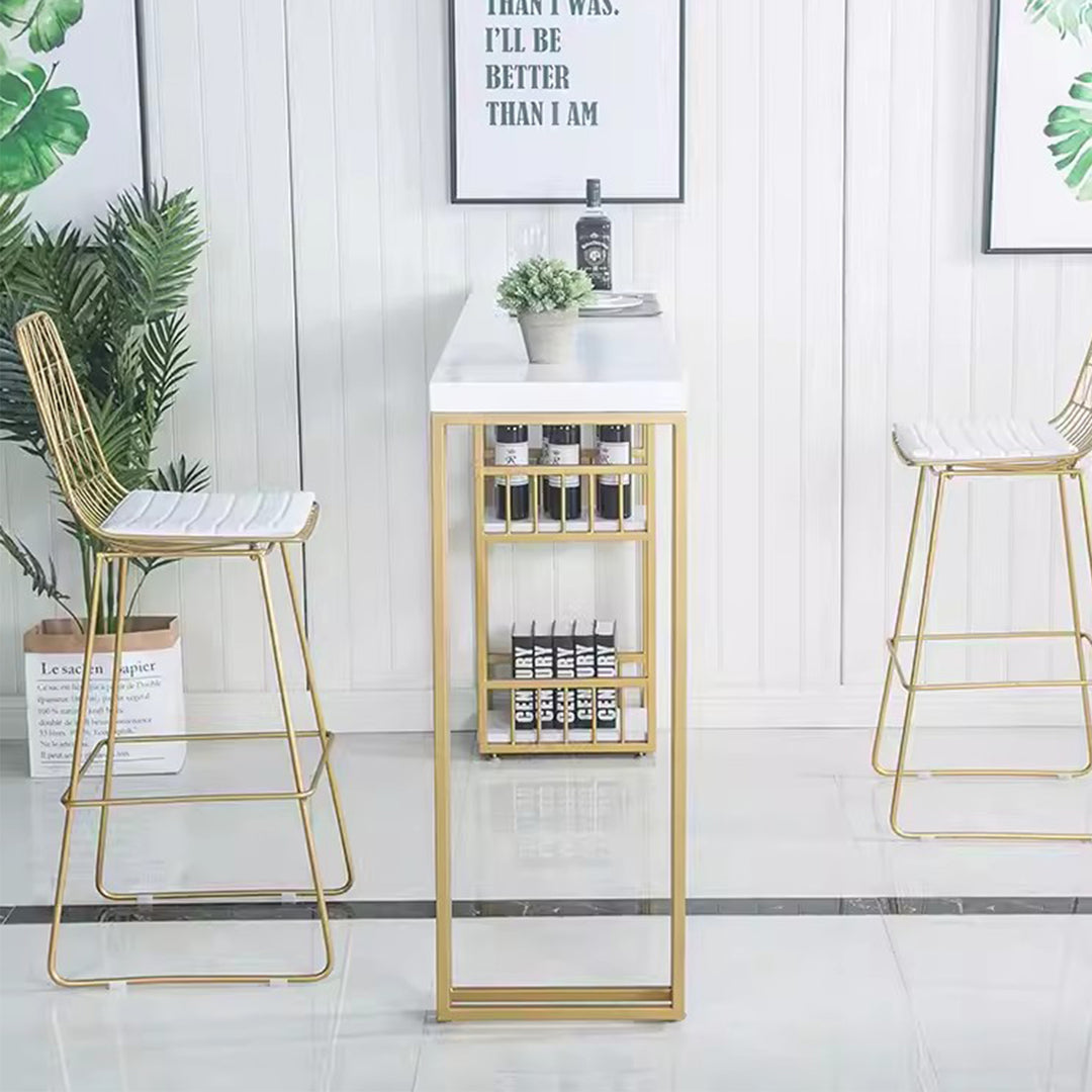 MAS-1874 Masdio Modern Industrial Solid Wood Bar Table Masdio