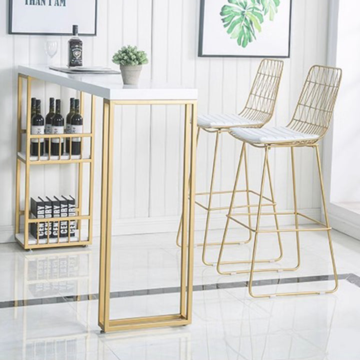 MAS-1874 Masdio Modern Industrial Solid Wood Bar Table Masdio