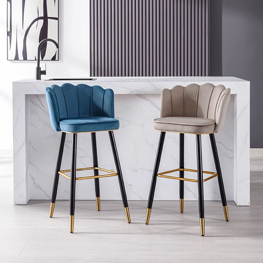MAS-1881 Masdio Modern Velvet Bar Chair Masdio