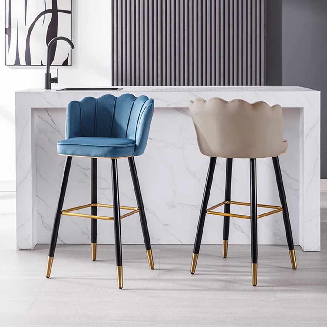 MAS-1881 Masdio Modern Velvet Bar Chair Masdio