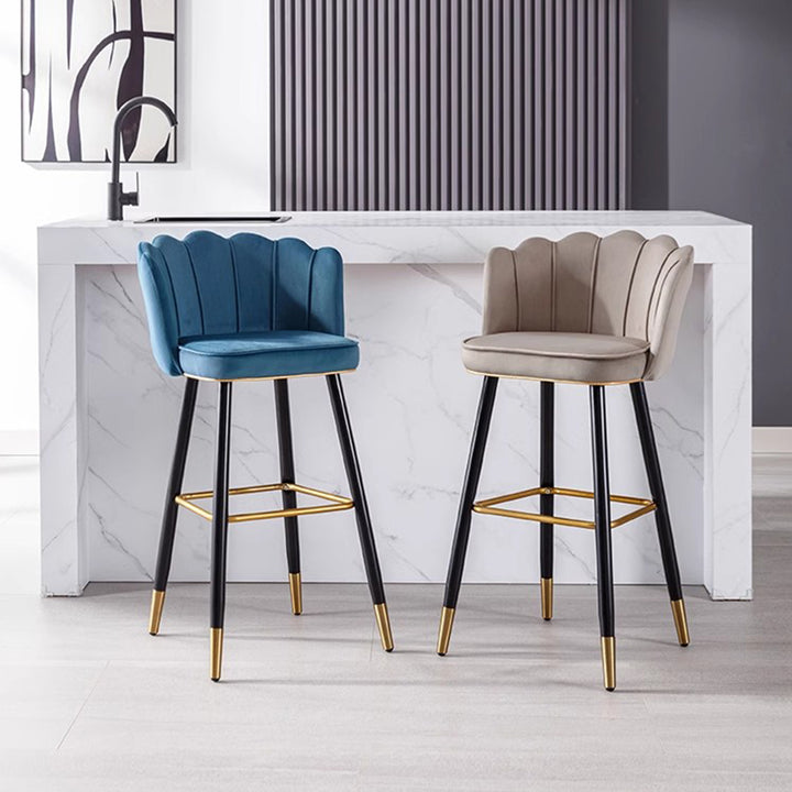 MAS-1881 Masdio Modern Velvet Bar Chair Masdio