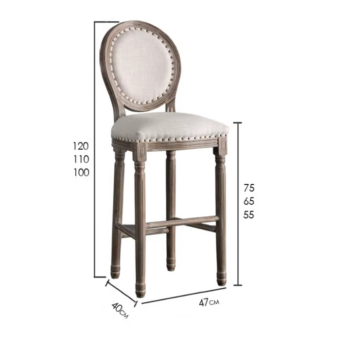 MAS-1886 Masdio Vintage Distressed Bar Chairs Masdio