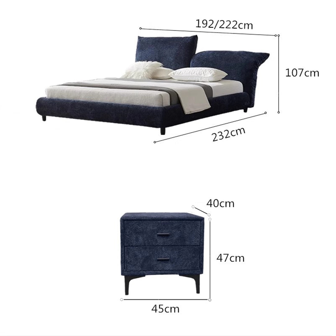 MAS-1898 Masdio Modern Velvet Bedframe Masdio