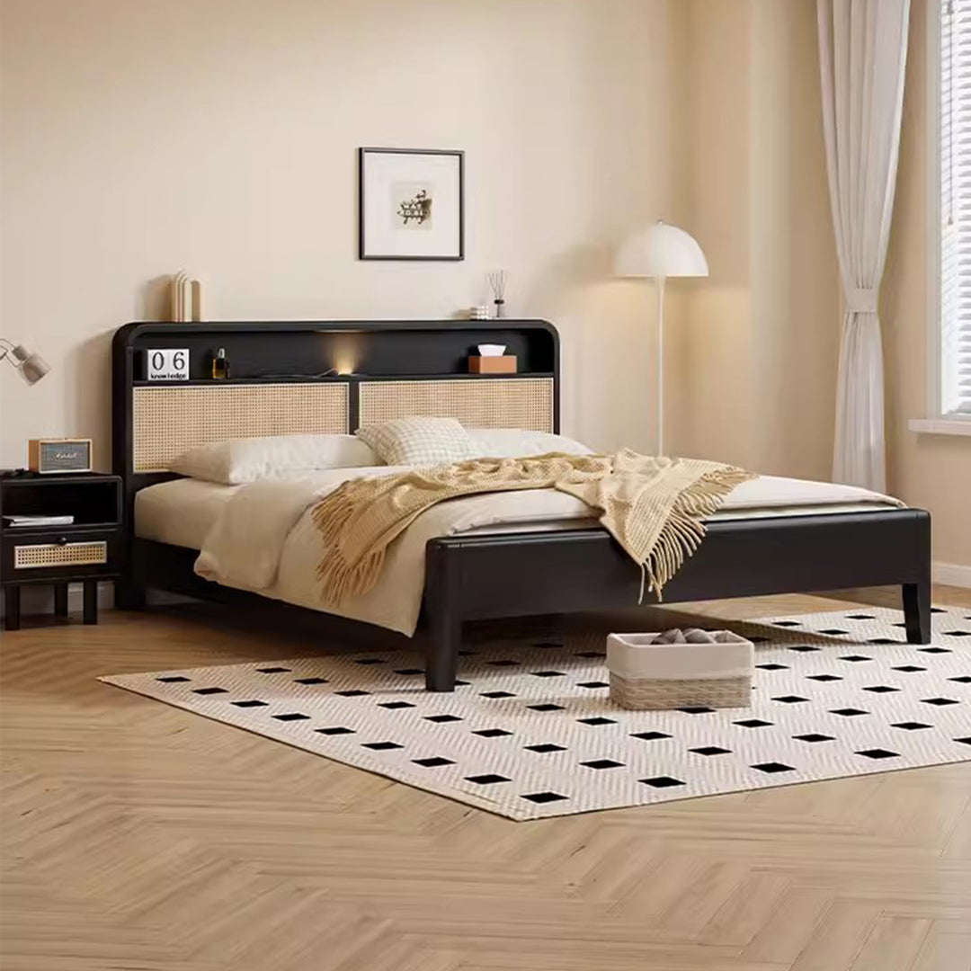 MAS-1904 Masdio Japandi Rattan Bedframe Masdio