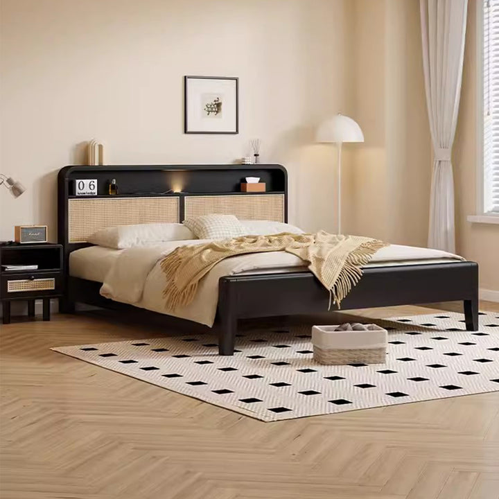 MAS-1904 Masdio Japandi Rattan Bedframe Masdio