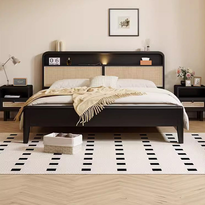 MAS-1904 Masdio Japandi Rattan Bedframe Masdio