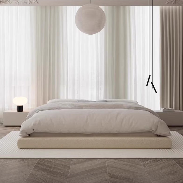 MAS-1922 Masdio Japandi Leather Platform Bed Masdio