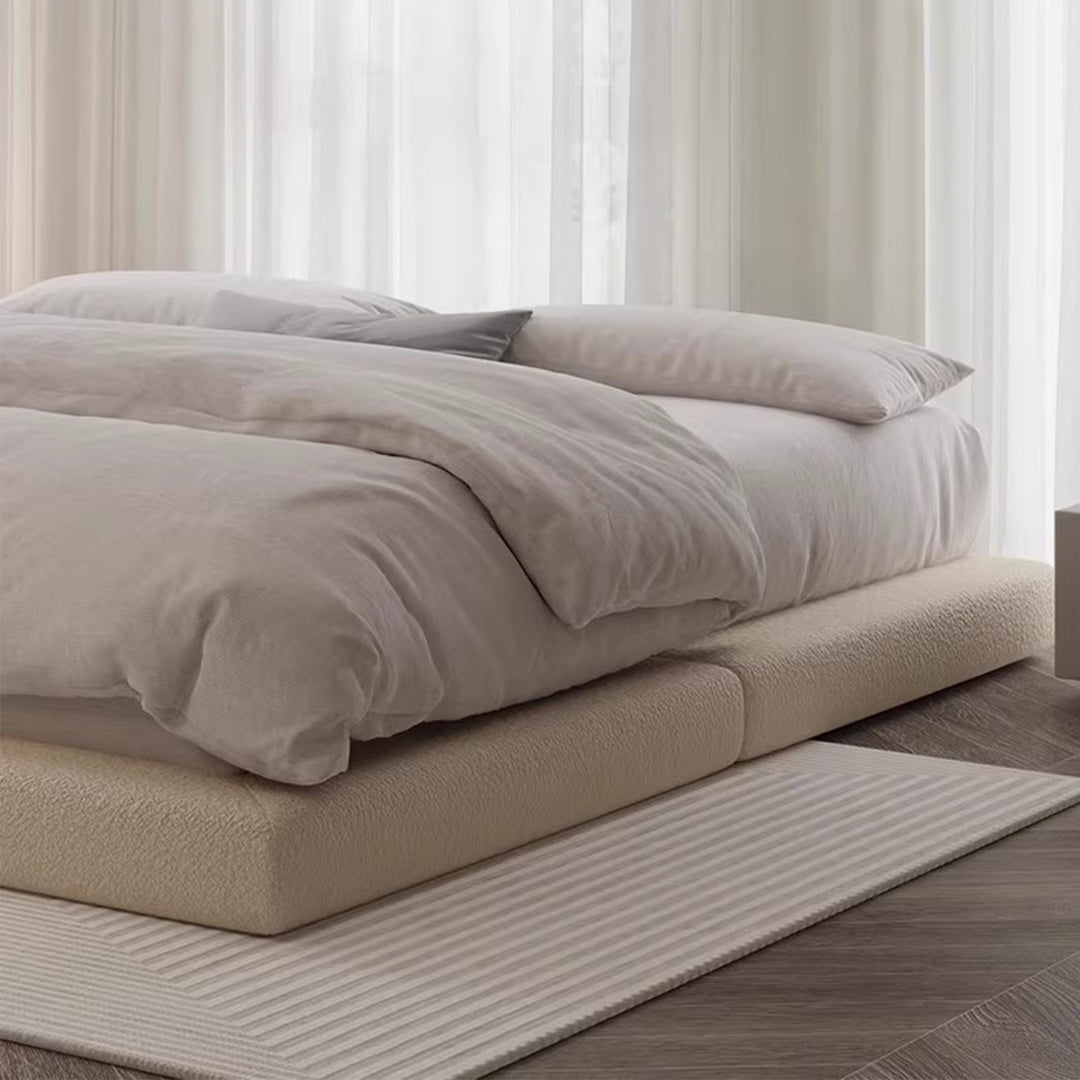 MAS-1922 Masdio Japandi Leather Platform Bed Masdio