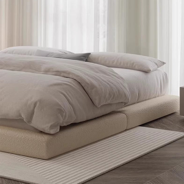 MAS-1922 Masdio Japandi Leather Platform Bed Masdio