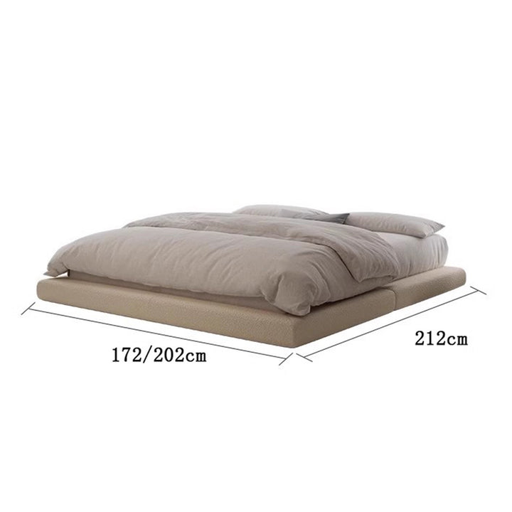 MAS-1922 Masdio Japandi Leather Platform Bed Masdio