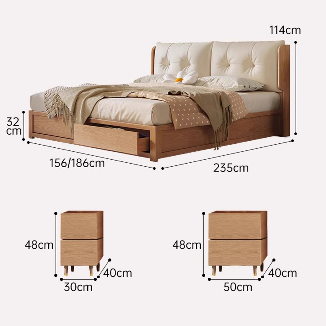 MAS-1925 Masdio Japandi Storage Bedframe Masdio