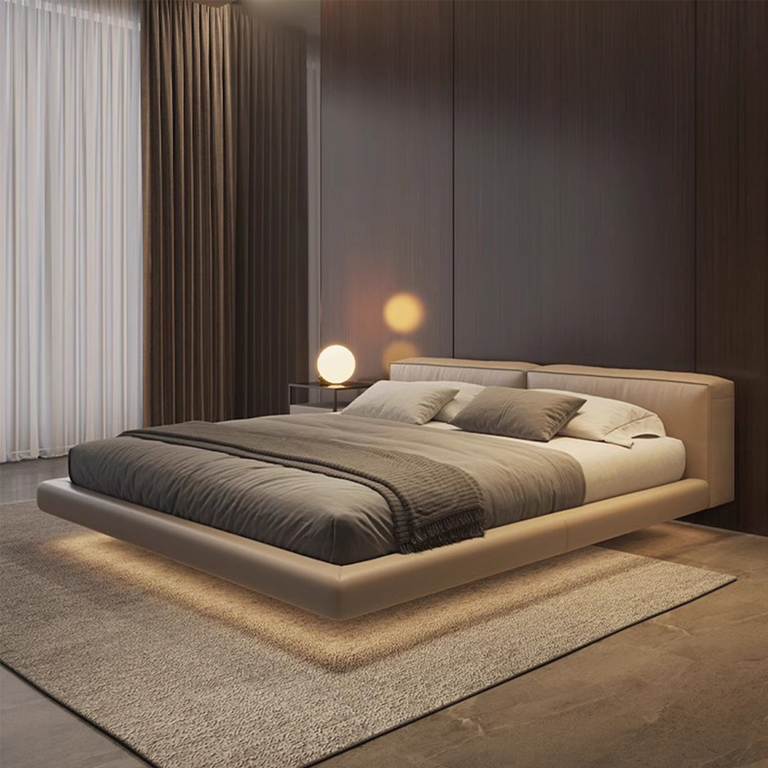 MAS-1929 Masdio Modern Leather Floating Bedframe Masdio