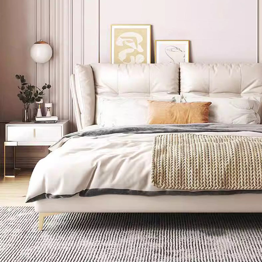 MAS-1936 Masdio Modern Leather Storage Bed Masdio