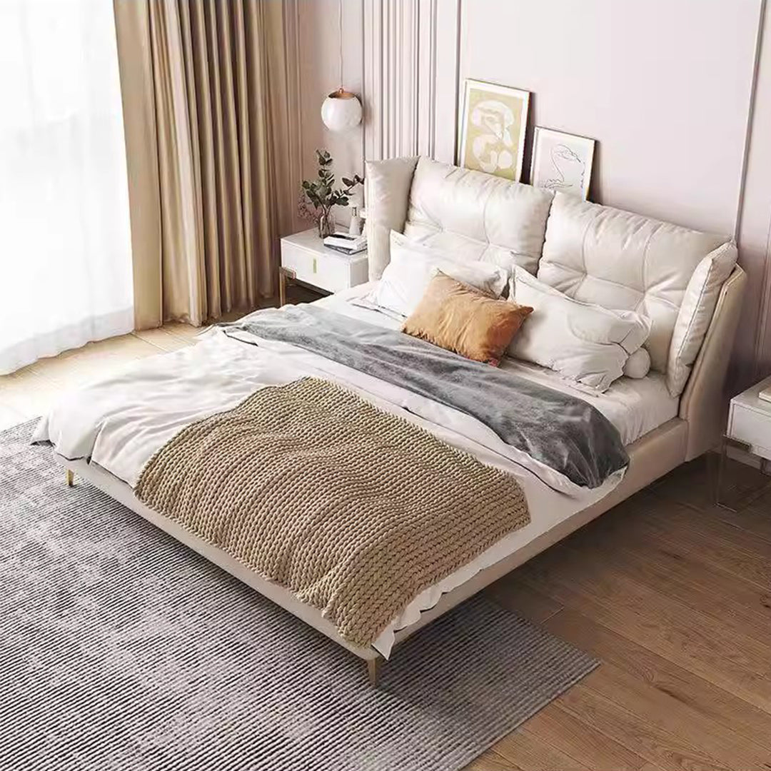 MAS-1936 Masdio Modern Leather Storage Bed Masdio