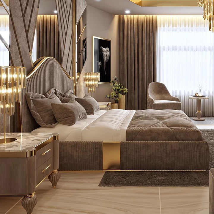 MAS-1939 Masdio Victorian Velvet Bedframe Masdio