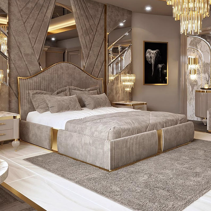 MAS-1939 Masdio Victorian Velvet Bedframe Masdio