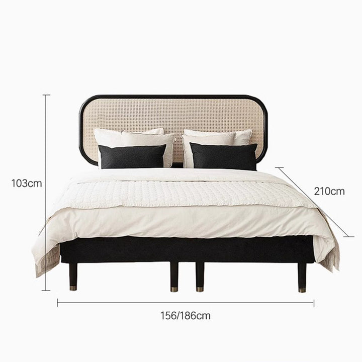 MAS-1950 Masdio Vintage Rattan Bedframe Masdio