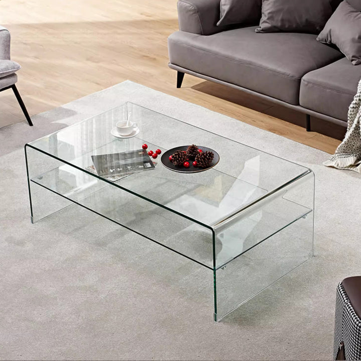 MAS-2180 Masdio BRITT Minimalist Glass Coffee Table Masdio