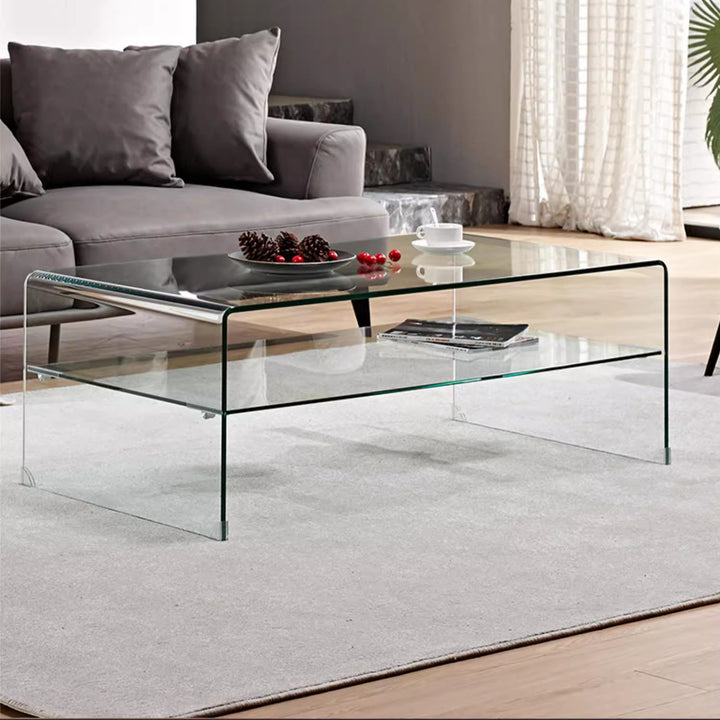 MAS-2180 Masdio BRITT Minimalist Glass Coffee Table Masdio