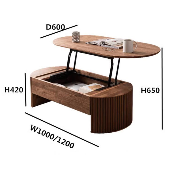 MAS-2187 Masdio ASTRONOVA Japandi Solid Wood Coffee Table Masdio
