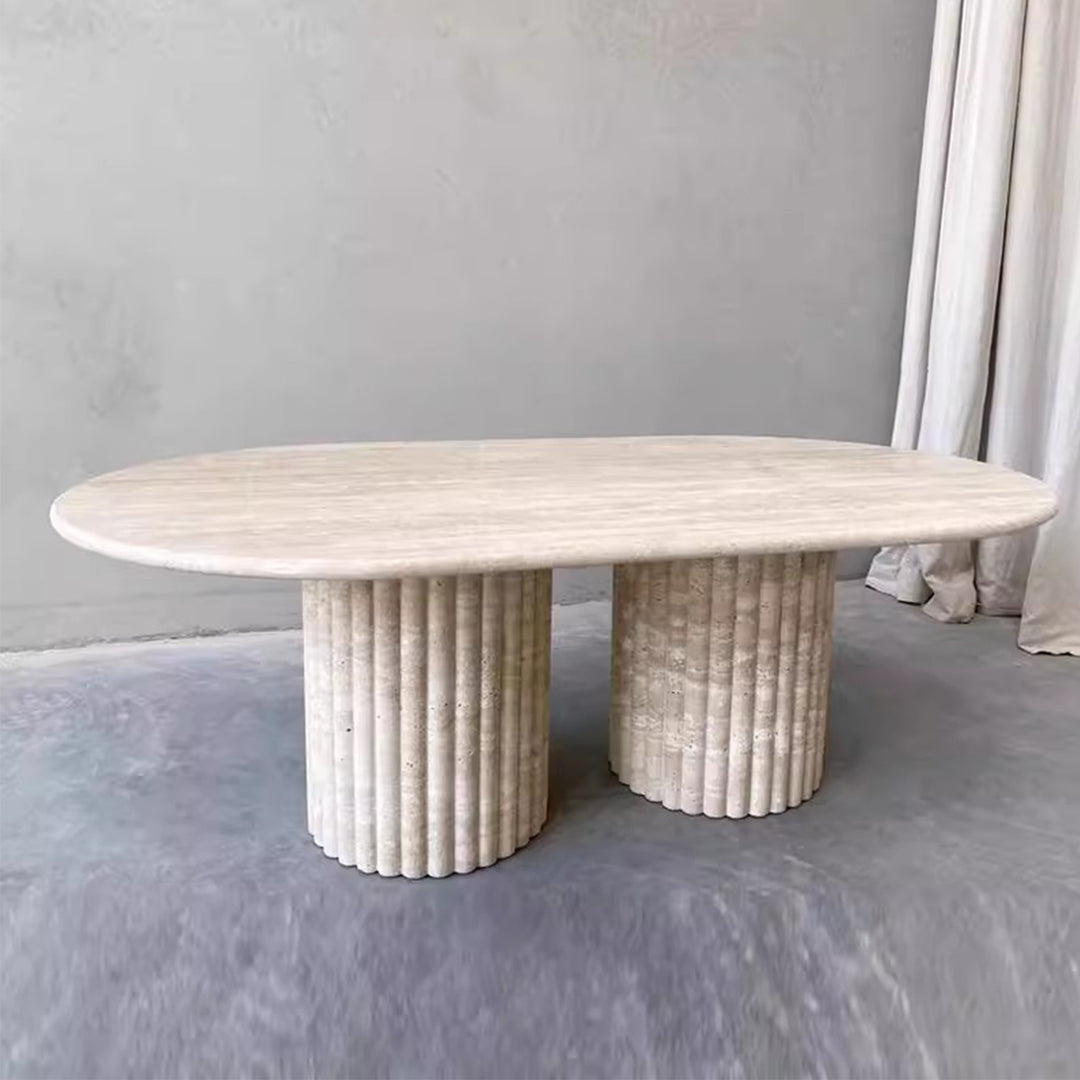 MAS-2196 Masdio LARIA Modern Travertine Coffee Table Masdio