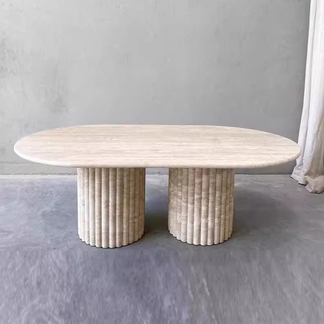 MAS-2196 Masdio LARIA Modern Travertine Coffee Table Masdio