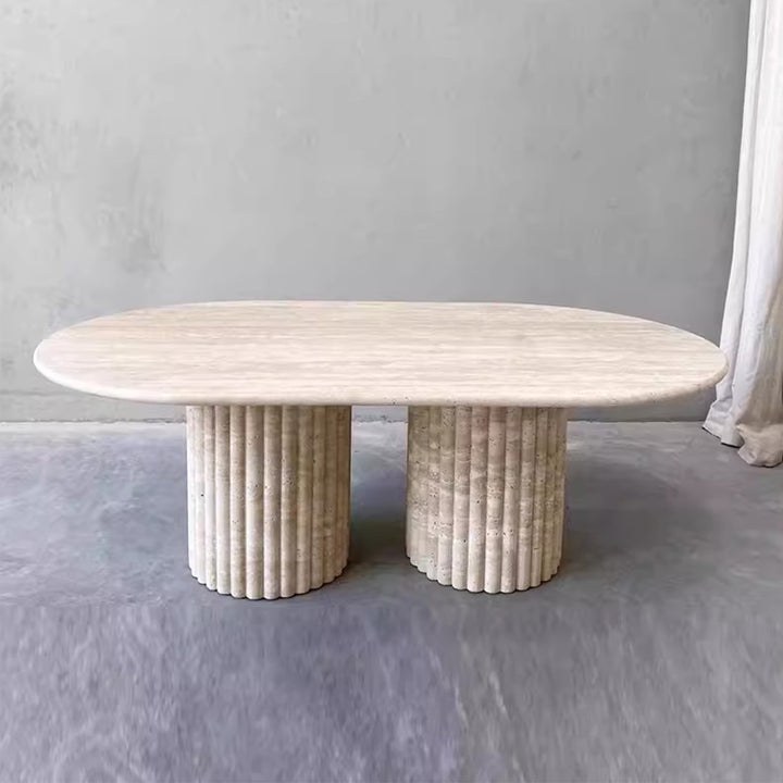MAS-2196 Masdio LARIA Modern Travertine Coffee Table Masdio