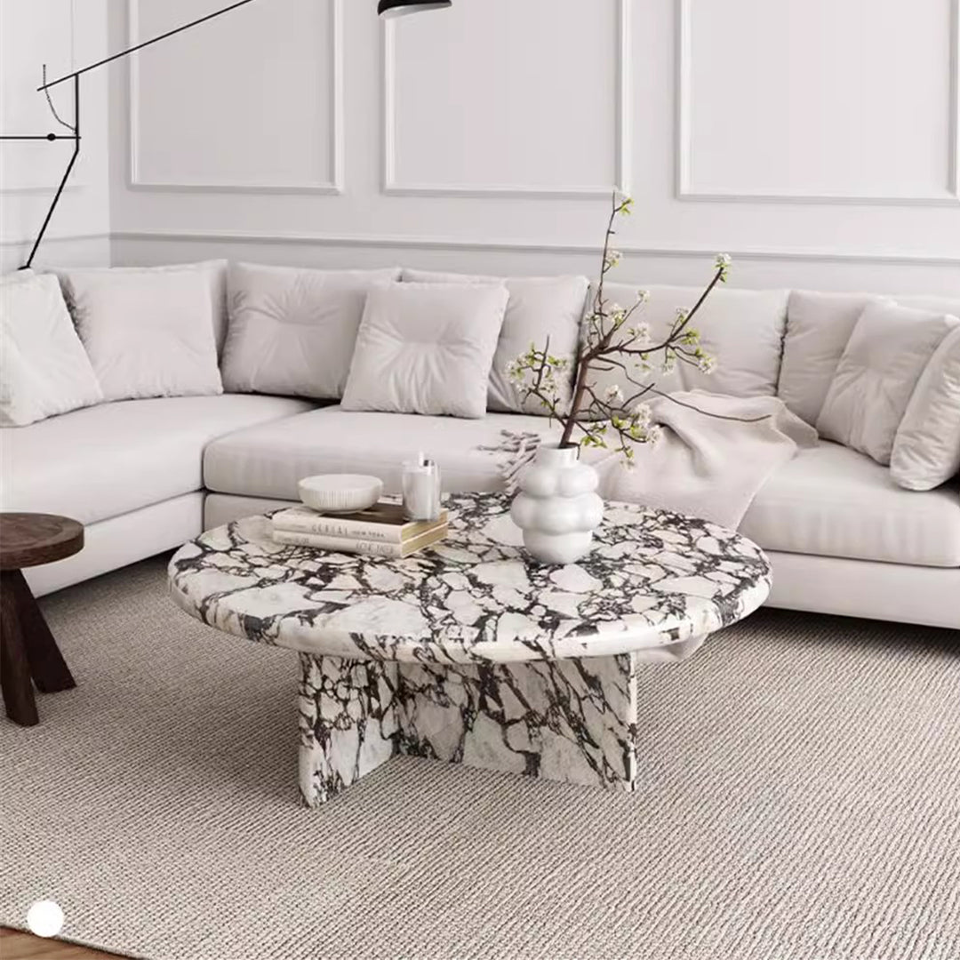 MAS-2199 Masdio BIANCO Modern Round Marble Coffee Table Masdio