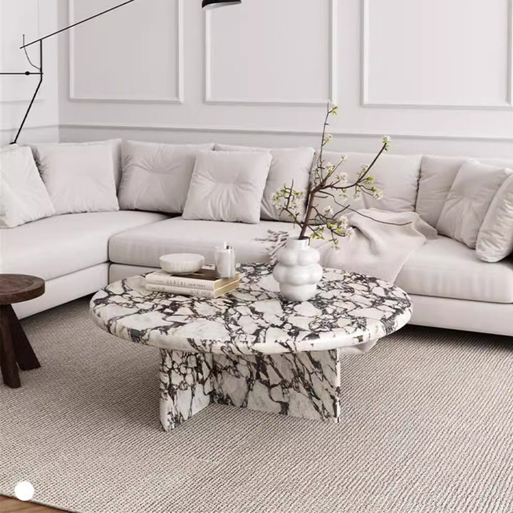 MAS-2199 Masdio BIANCO Modern Round Marble Coffee Table Masdio