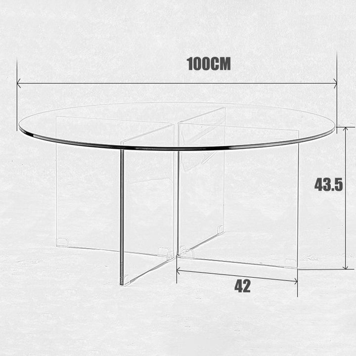 MAS-2233 Masdio KIANA Modern Glass Coffee Table Masdio