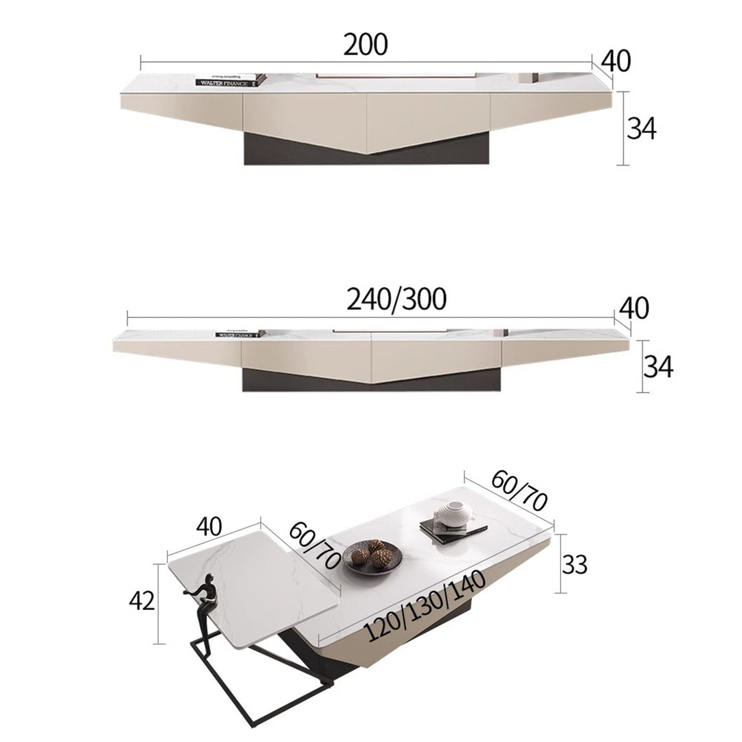 MAS-2233 Masdio KLVN Modern TV Console & Coffee Table Masdio