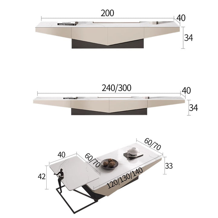MAS-2233 Masdio KLVN Modern TV Console & Coffee Table Masdio