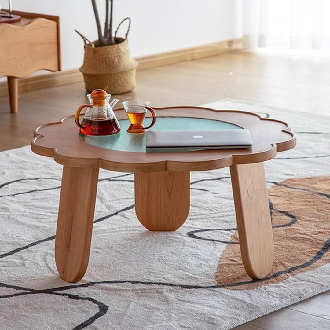 MAS-2247 Masdio ONTARIO Solid Wood Round Coffee Table Masdio