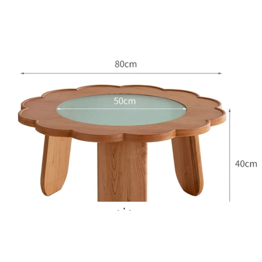 MAS-2247 Masdio ONTARIO Solid Wood Round Coffee Table Masdio
