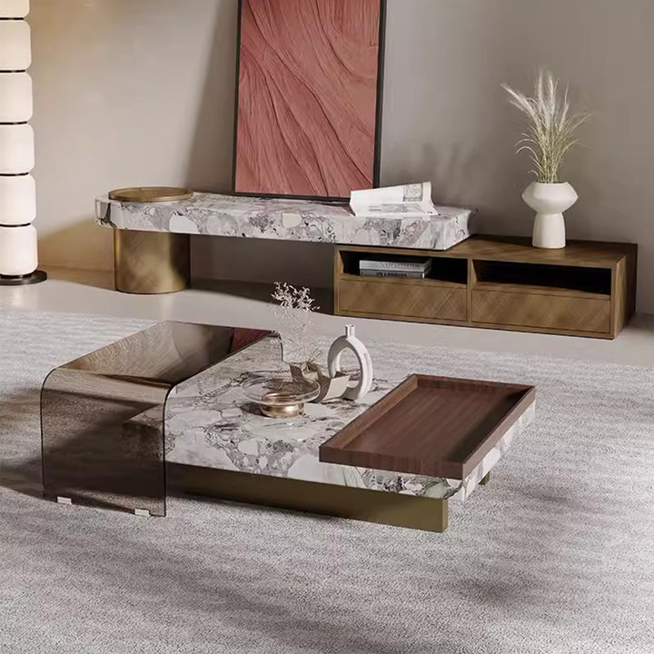 MAS-2248 Masdio EDWARD Modern Marble Coffee Table Masdio