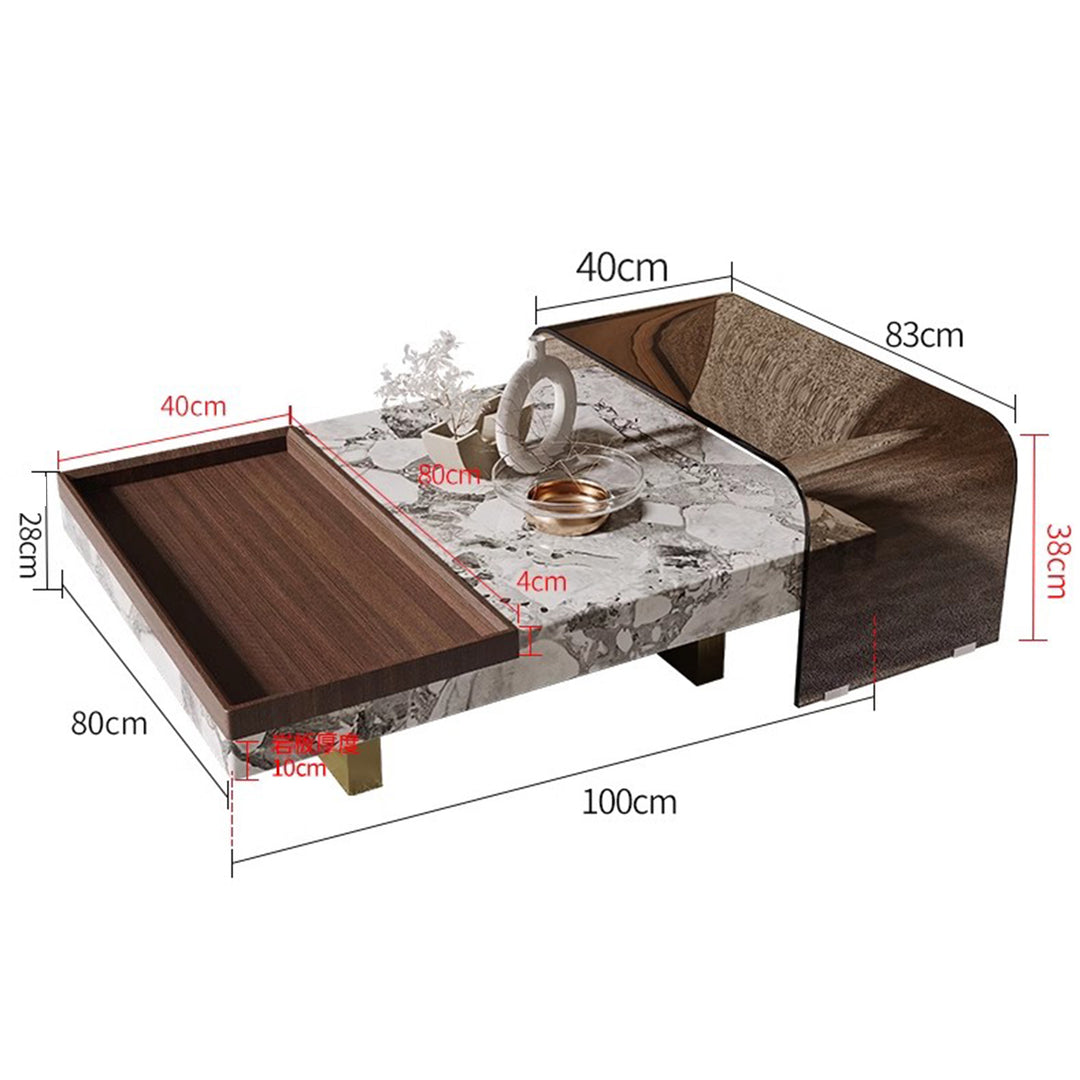 MAS-2248 Masdio EDWARD Modern Marble Coffee Table Masdio